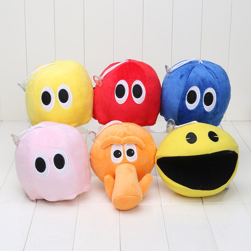 Compre Píxeles Pacman Pac Man Relleno Suave Peluches Q Bert Qbert Blinky Fantasma Toys 6 Estilos Opcional Envío Gratis A 19,47 € Del Kate And Kevin | DHgate.Com