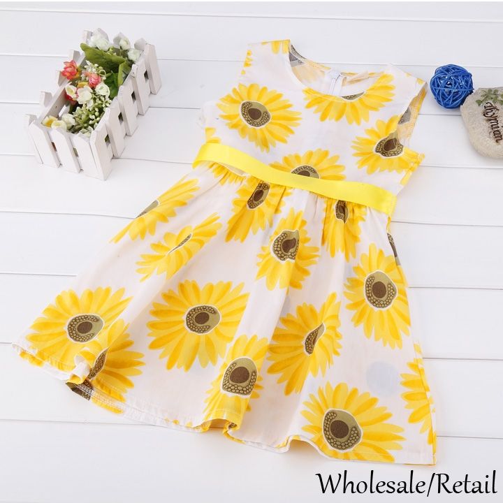 girls sunflower dress