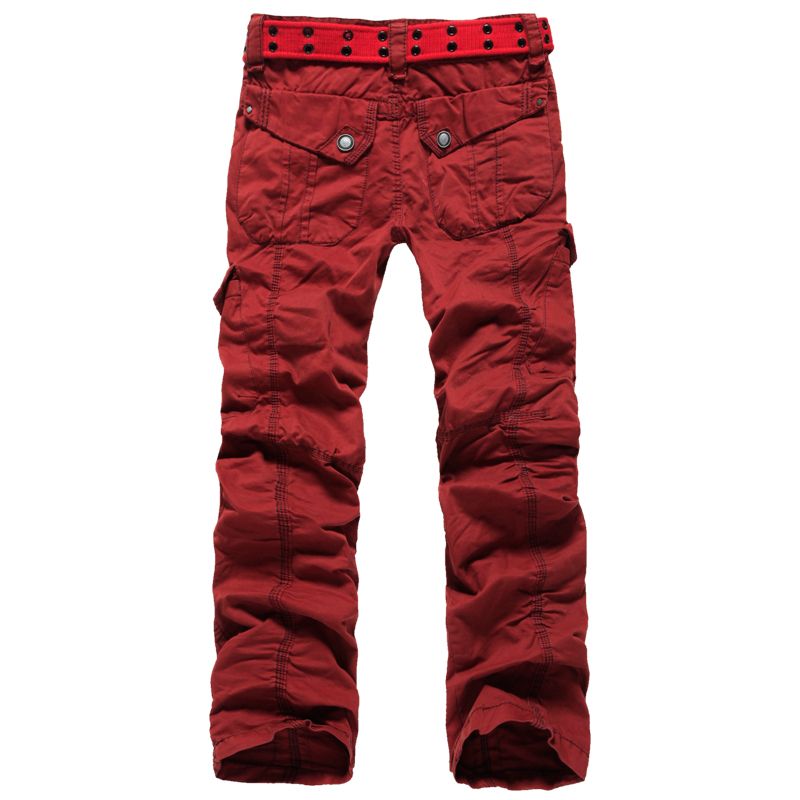 red cargo pants - Pi Pants