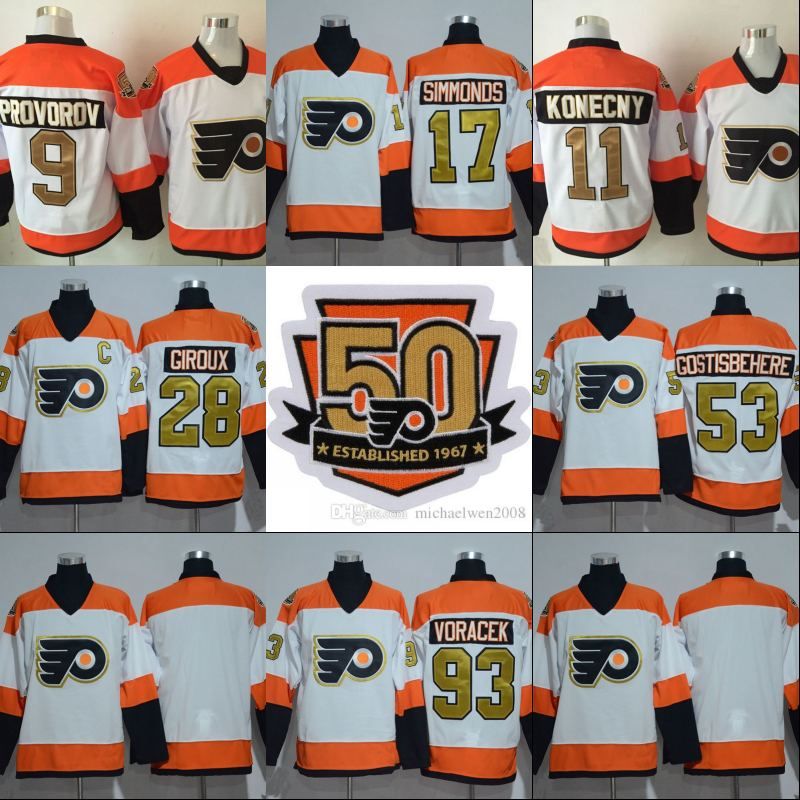 gostisbehere jersey 50th anniversary