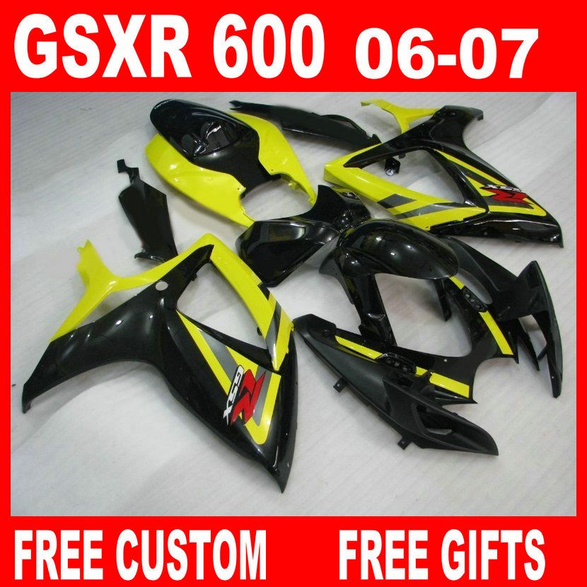 Custom Bodywork For Suzuki GSXR 600 750 06 07 Fairing Kit GSX R600 R750