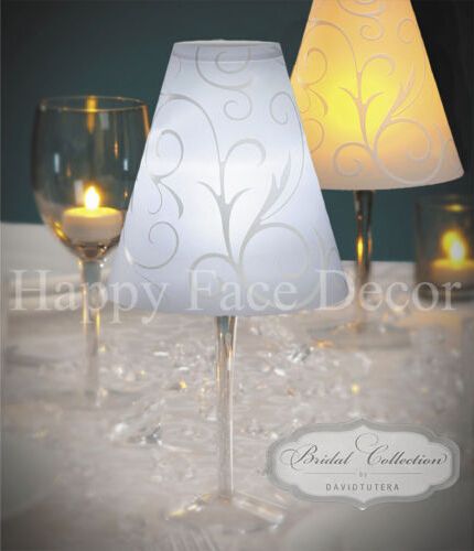 2019 10 Wine Glass Shades By David Tutera Vellum Swirl Wedding