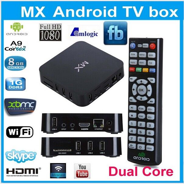 MX Android TV G BOX IPTV Fully Loaded Addons MX2 Midnight XBMC 13.2 Hub Droidbox IMX6 G Box Free ...