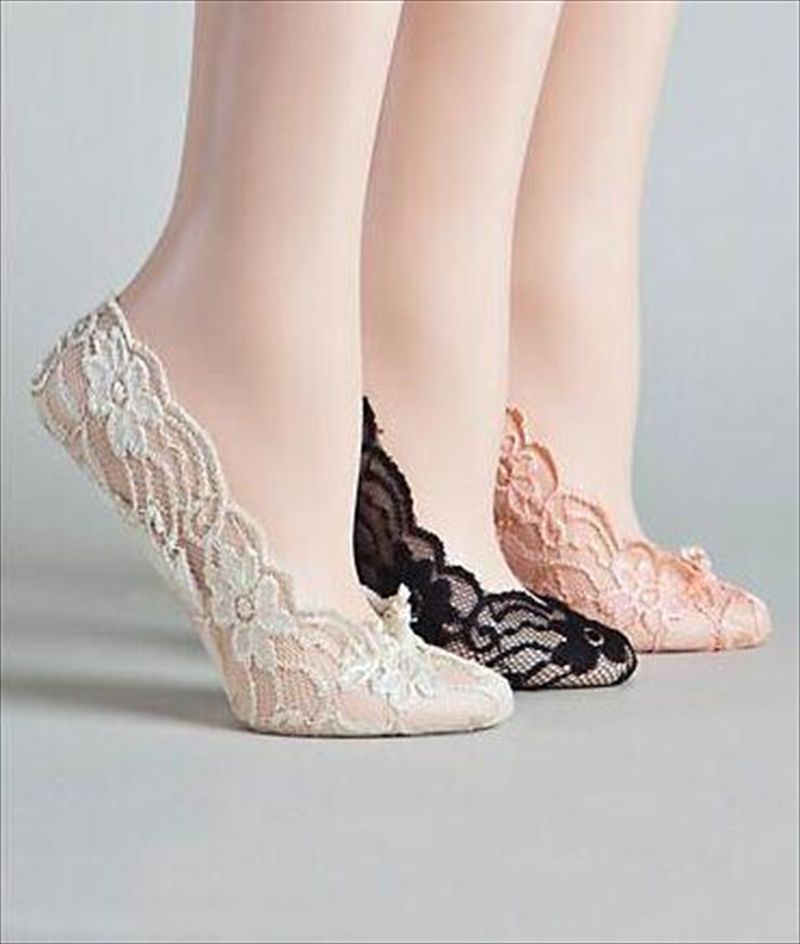 Cheap Lace Wedding Shoes Elastic Socks 