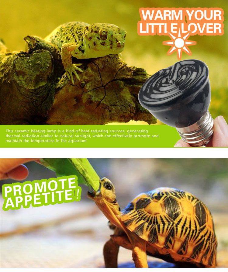 2018 220v Micro Crawler Tortoise Lizard Chameleon Lamp 80w Black Remark This Pet Heat Light Do Not Contain The Lamp Holder If There Is A Need Please To Separately