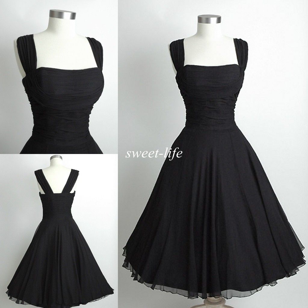 knee length black dresses for juniors