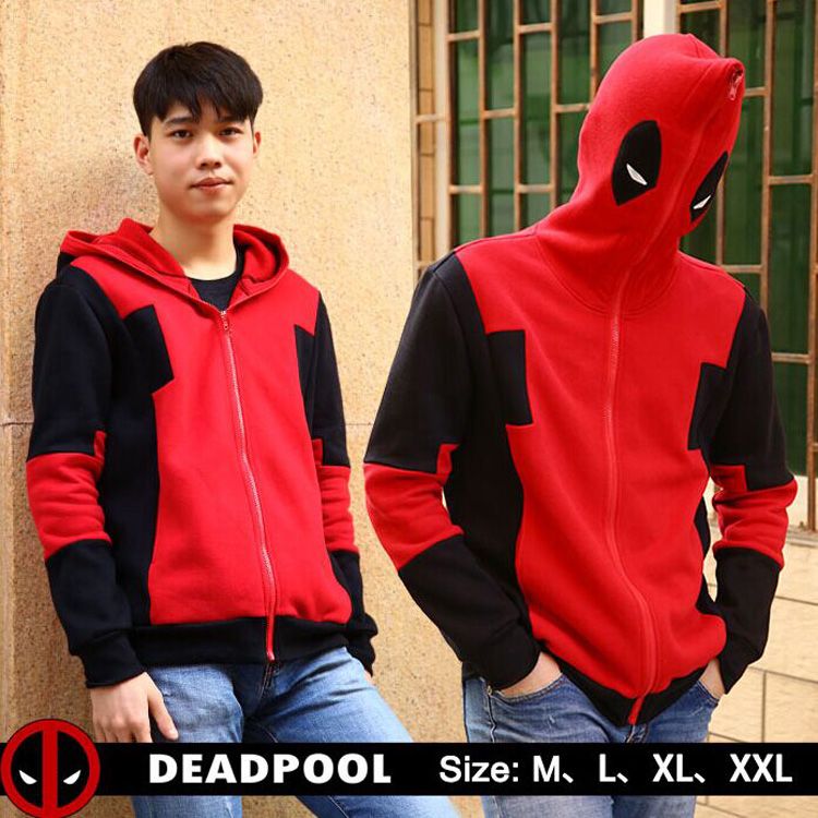 casaco deadpool com capuz