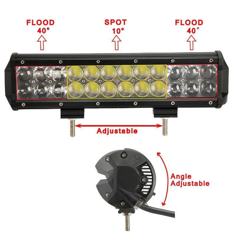 12 Inch LED Light Bar OSRAM 120W Barras LED 12V 24V Off Road 4X4 Truck SUV  ATV Car Spot Flood Combo Barre Led 120W Driving Lamp From Chenhilary,  $79.29