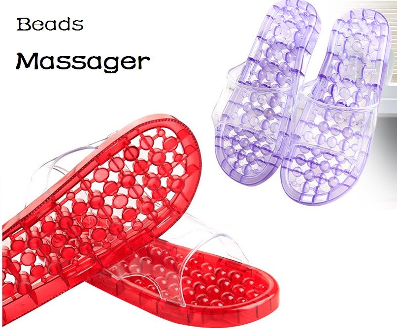 Bathroom Massage Slippers Pierced Acupressure Slimming SPA Beads