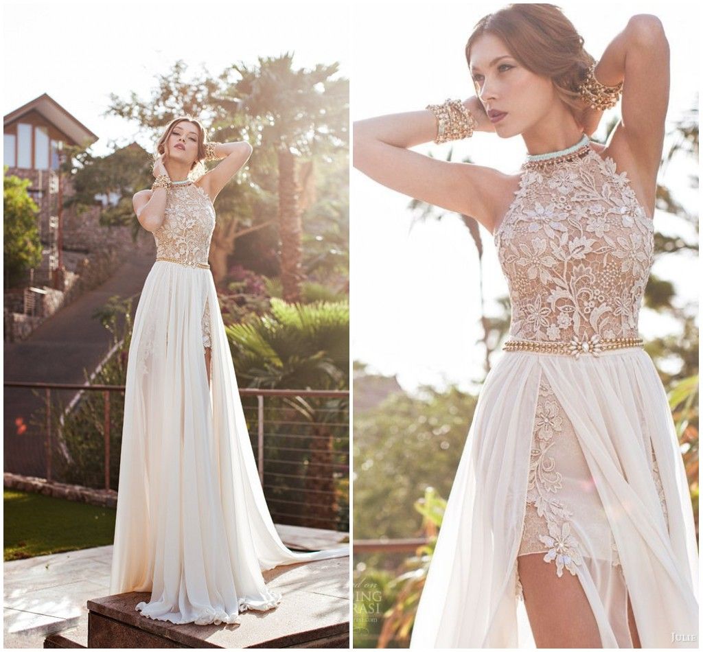 white ivory prom dresses
