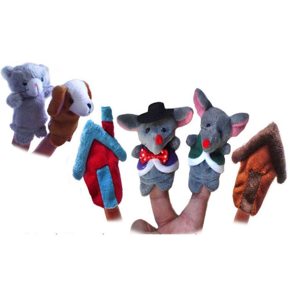 Pack of 6 Puppets AUSTRALIAN ANIMAL Soft Material KANGAROO FINGER PUPPET