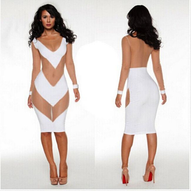 cute long white dresses