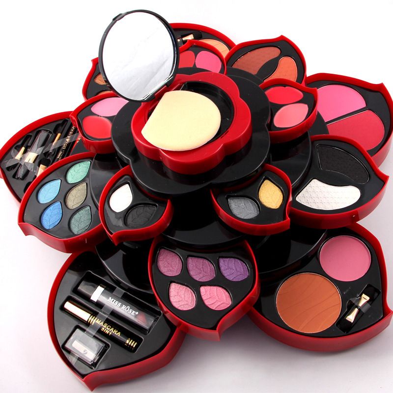 Rotating Color Palette Box Cosmetic Kit Beauty Tool Make Up Eyeshadow Dish Make Up Plum Blossom Case Lipstick Eyeliner Set From Terryliang, $58.89 | DHgate.Com