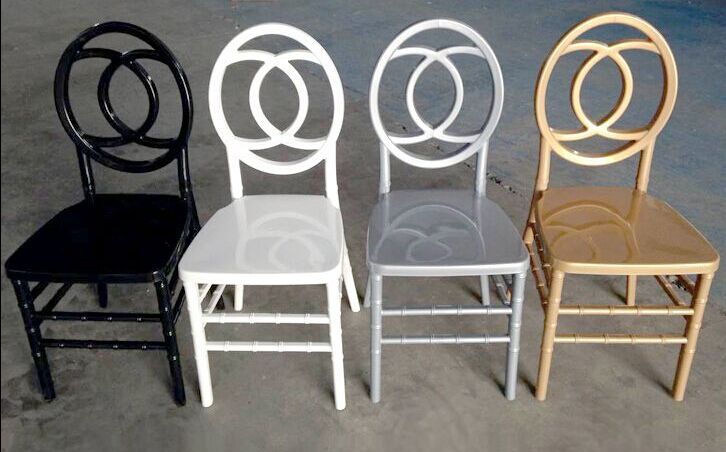 Wholesale BRAND Resin Phoenix Chair, Stackable Wedding Chair, Gold