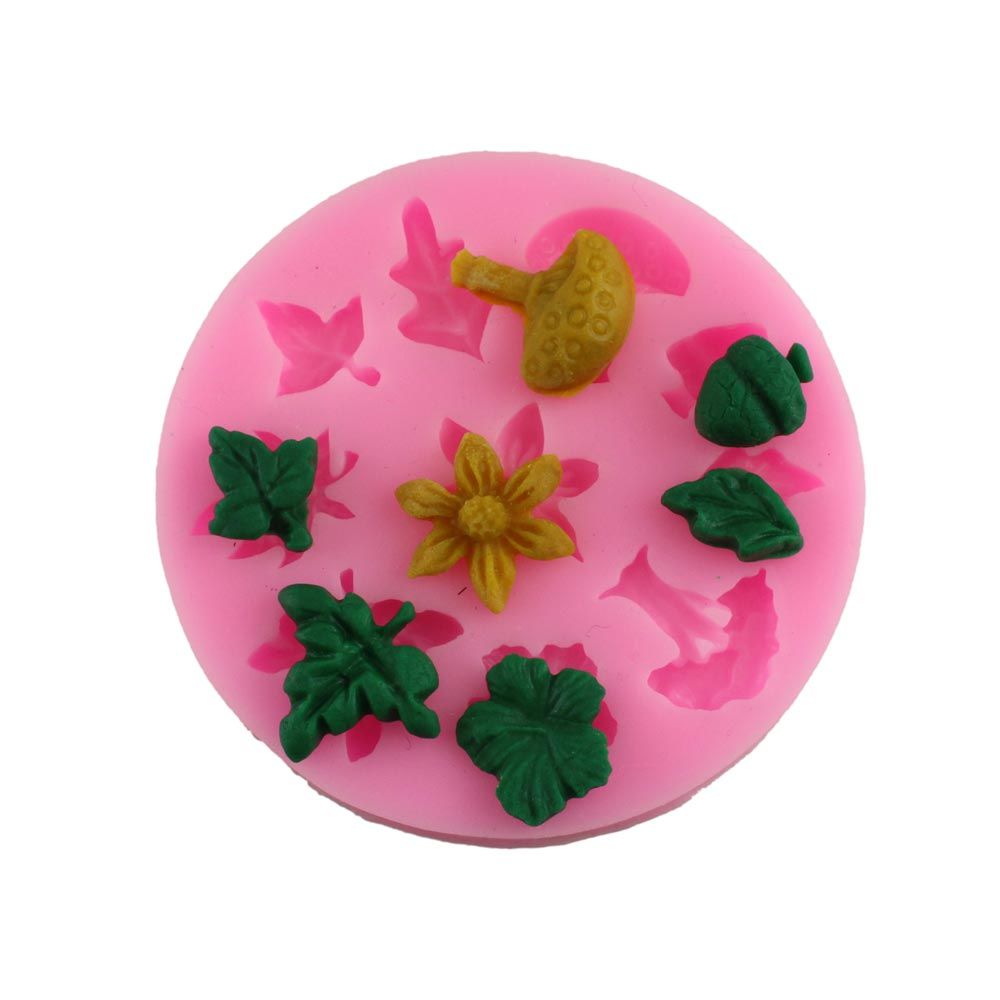 2018 Diy Flower Leaf Silicone Mold Christmas Fondant Cake Decorating Tools Chocolate Candy Molds 3d Kitchen Baking Cake Moulds From Aixinjllj