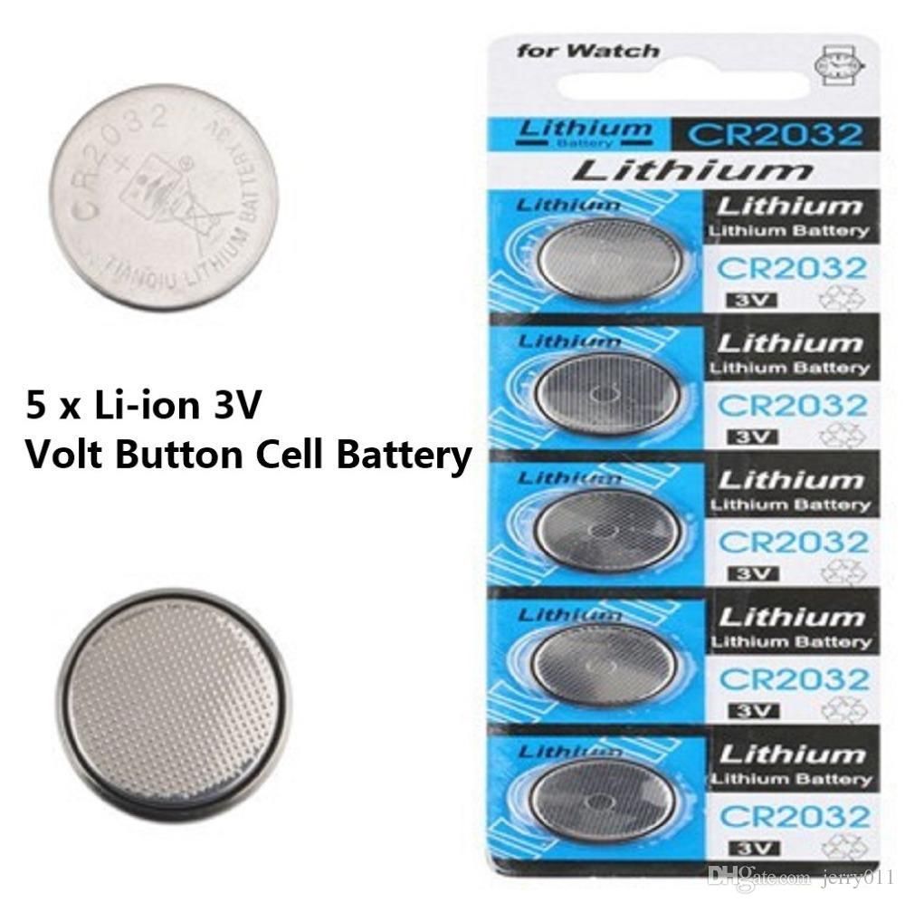 5 X CR2032 DL2032 ECR2032 5004LC 3 Volt Button Cell Battery USA US Ship