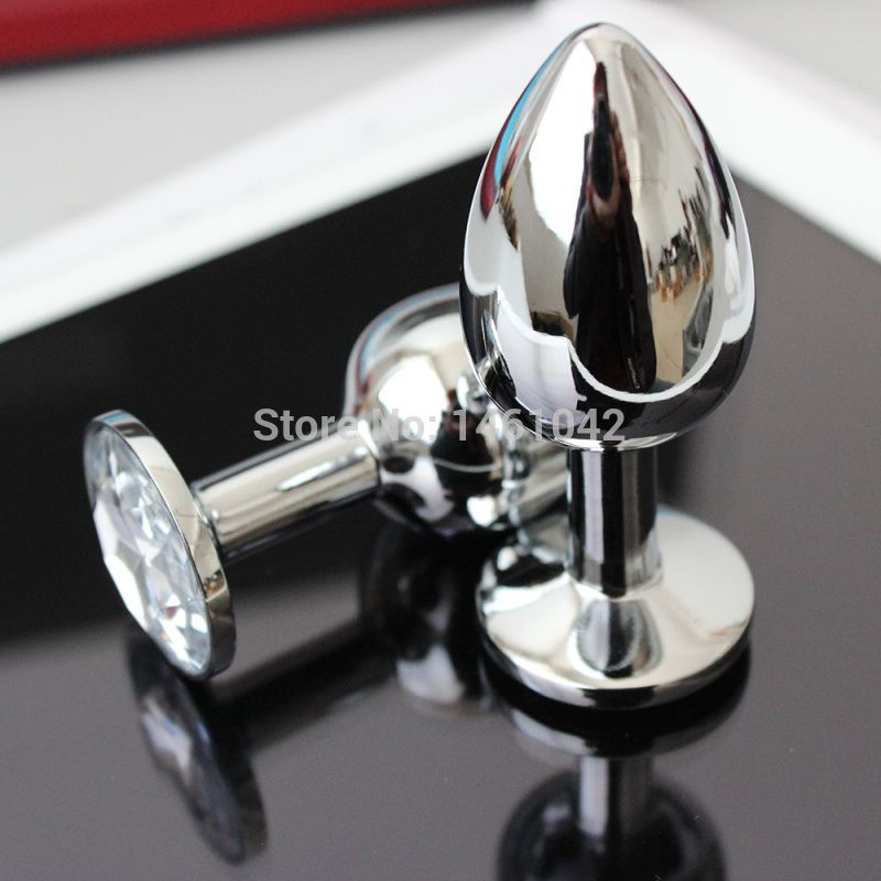Poids Plug Adult Toys Anal Nouveau Butt Bouchon en Acier Inoxydable Métal Jeweled-Petite Moyenne Grande Poids Plug Adult Toys Anal Nouveau Butt Bouchon en Acier Inoxydable Métal Jeweled-Petite Moyenne Grande