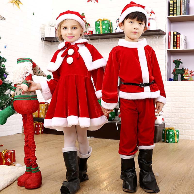Immagini Di Bambini Vestiti Da Babbo Natale.Acquista Nuovi Costumi Di Natale Bambini Cosplay Occasioni Speciali Peluche Borse Bambini Abbigliamento Babbo Natale Vestito Da Ragazza Vestito Da Mantella Ragazzi Pantaloni Set Di Cappelli A 11 91 Dal Mamashengxin6 Dhgate Com