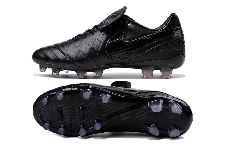 Joya maceta jamón 2016 zapatos Nike Tiempo Legend VI FG del fútbol negro al aire libre de los  zapatos