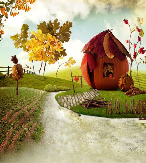 2018 5x7ft pumpkin cartoon garden photography vinyl backdrops for
