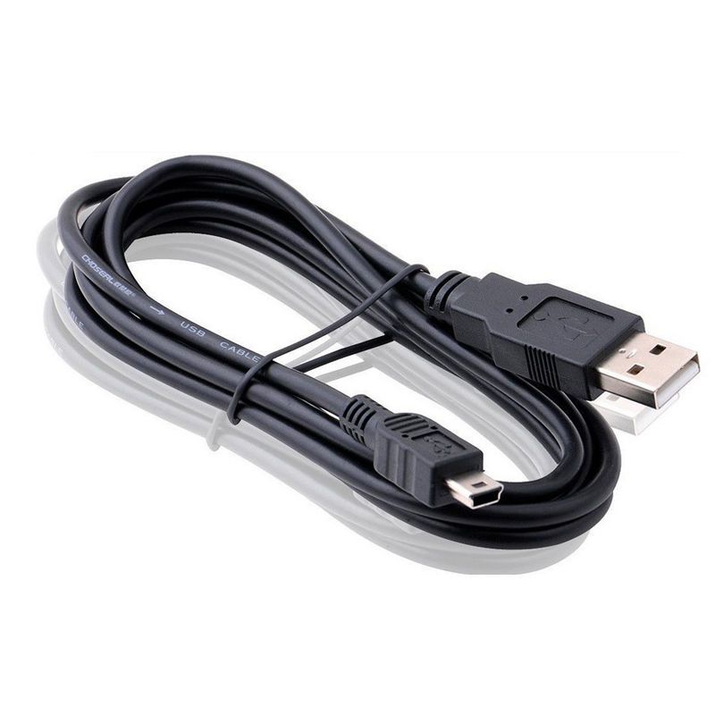 Short USB 2.0 A Male to Mini 5 Pin B Data Charging Cable Adapter Cord New