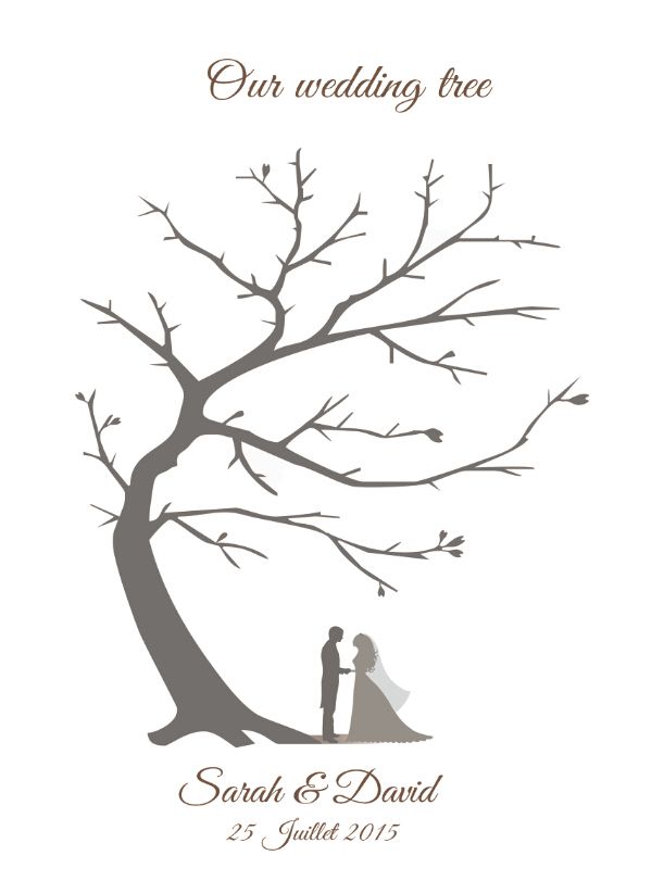 Mengger Impronte Digitali Albero Nozze Romantico Creativo Pittura Tela Signature Albero Matrimonio Decorazione Festa Nniversario Compleanno Regalo Guestbook 