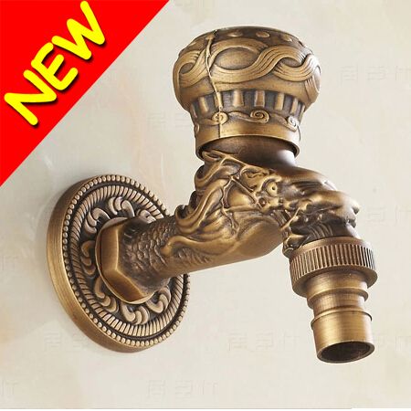 2020 New Retro Decorative Outdoor Faucets Antique Bronze Dragon