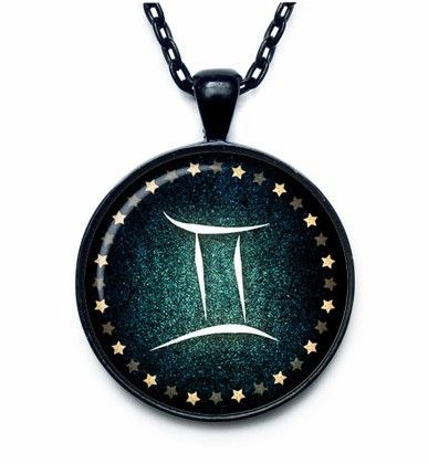Gemini Necklace, Gemini Pendant Gemini 