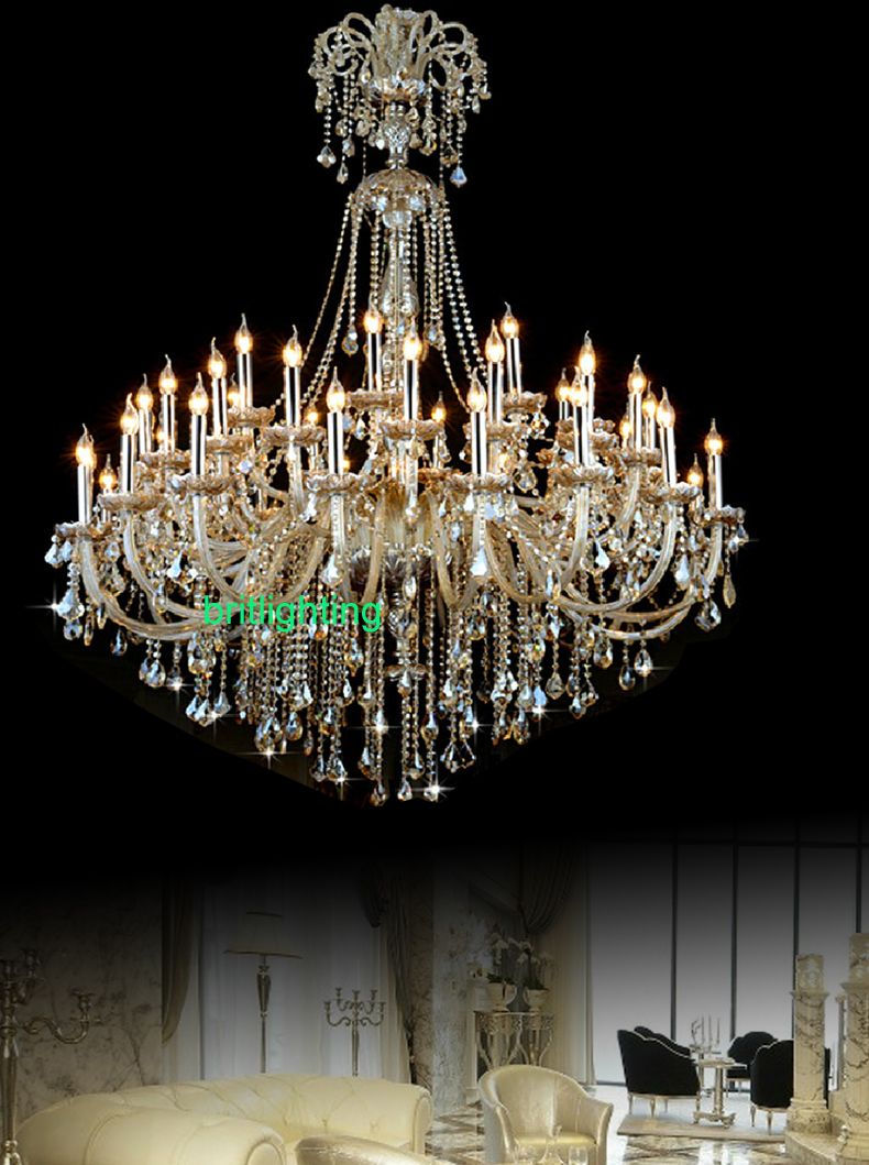 Extra Large Crystal Chandelier Lighting Entryway High Ceiling