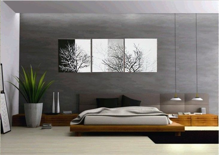 Handmade Black White Contemporary Abstract Oil Painting On Canvas Wall Art Tree Branches Pictures For Bedroom Home Decor Uk 2019 From Livehome Gbp