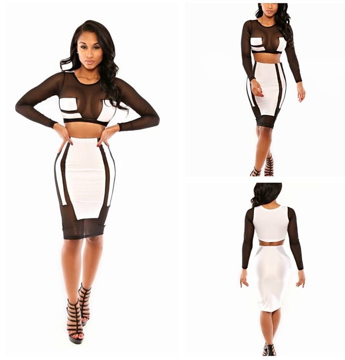 mesh going out dresses