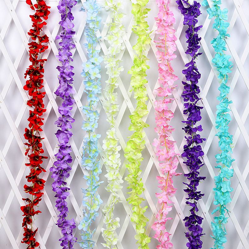 Discount Simulation Fake Flowers Multi Colors Artificial Silk Hydrangea