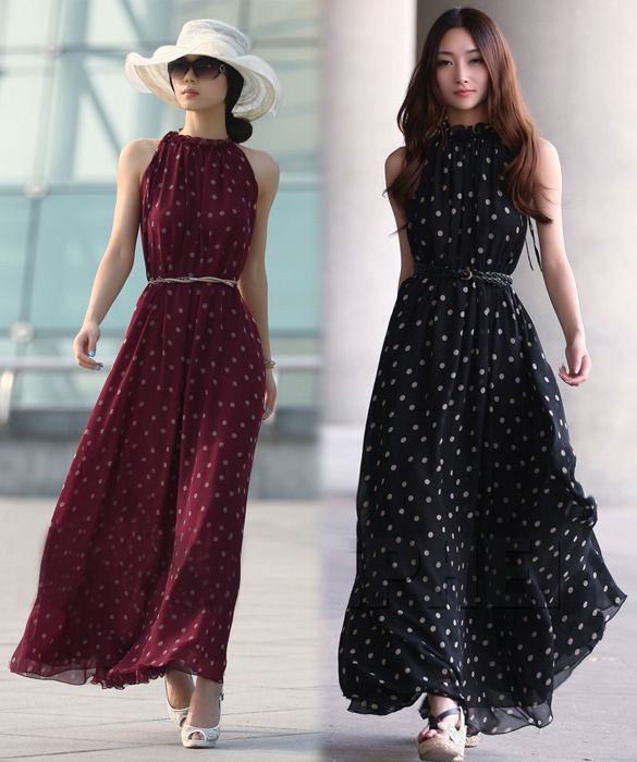 casual chiffon summer dresses