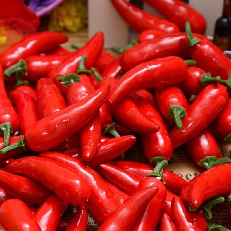 Wholesale Artificial Vegetables Red Pepper Plastic Chili Model
