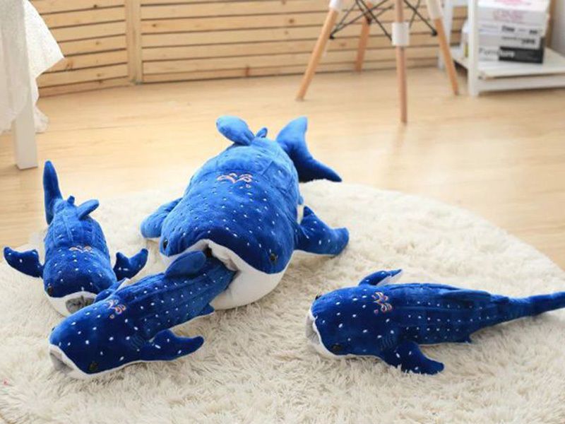 giant blue whale stuffed animal