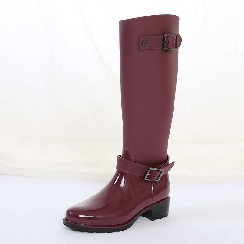 ankle high rubber rain boots
