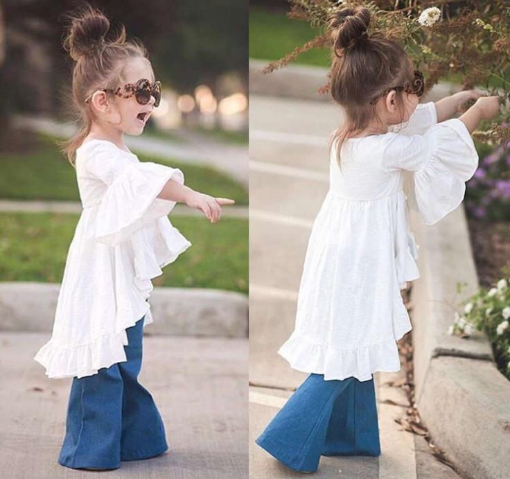 Leaf Printed Kids Baby Girl Dress Long Sleeve Cotton Spring Mini Dress Outfits for 1-5 Years Old