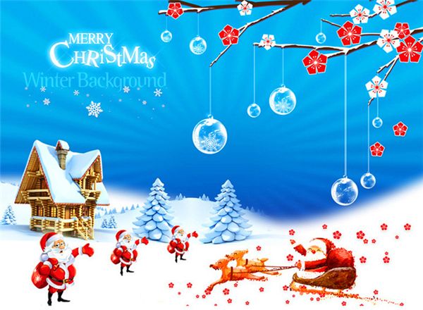 Wallpaper Wall Paper Stickers Merry Christmas Xmas Tree Santa Claus Wall Sticker Window Home DIY Decal Decor Wall Decor Christmas Decoration Home