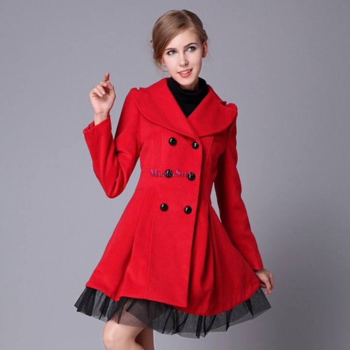 red dress coat