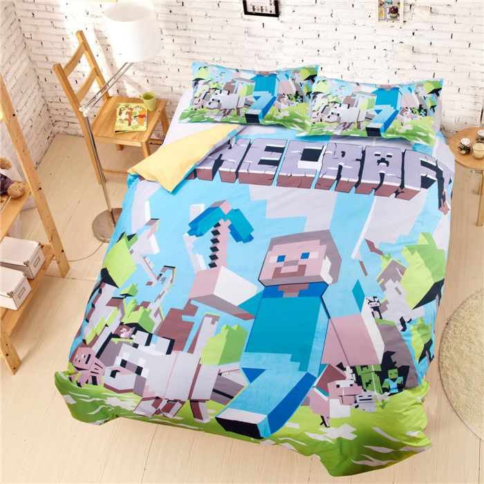 2015 New Arrive Minecraft 3d Bedding Sets Minecraft Bedding Duvet