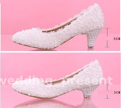 medium heel wedding shoes