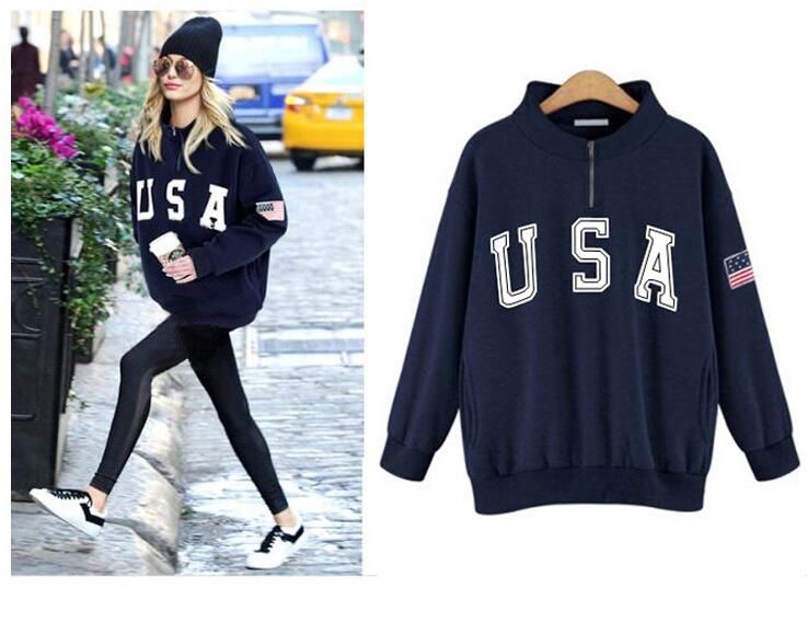 sweat shirt femme usa