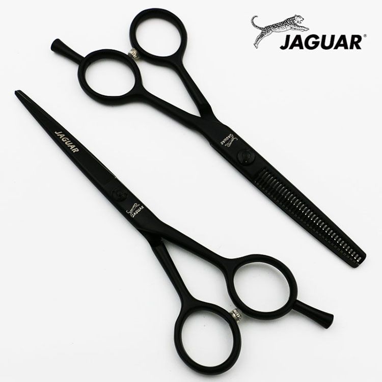 black barber scissors