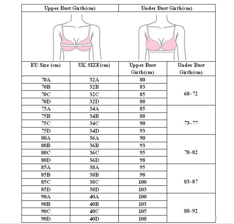 3d bra size