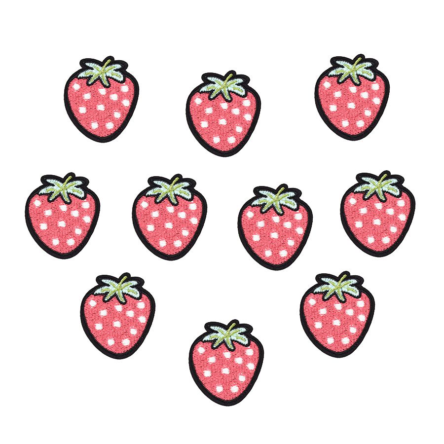 10Pcs Embroidery Strawberry Sew On Iron On Patch Badge Bags Hat Jeans Applique 10Pcs Embroidery Strawberry Sew On Iron On Patch Badge Bags Hat Jeans Applique