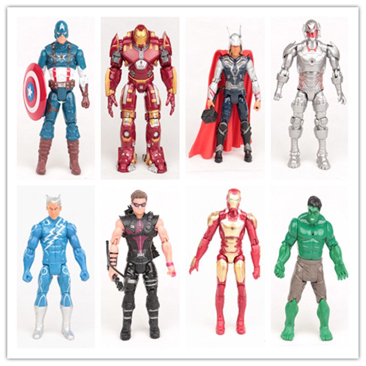 10pcs Iron Man Action Figure Toy Avengers Age of Ultron Thor Captain America 