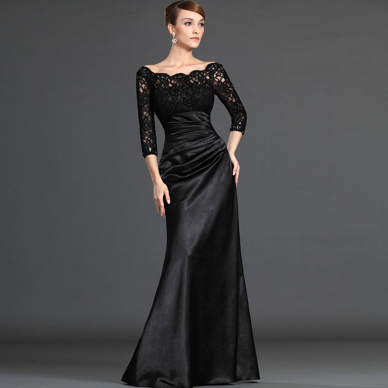 black dinner party dress