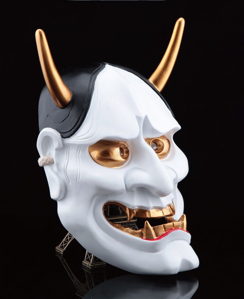 Cheap Shirakiin Riricho Anime Mask Full Face Horn Decoration Resin