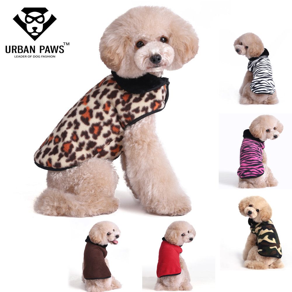 2020 URBAN PAWS Super Warm Fleece Dog Clothes Designer Dog Clothing With Winter Dog Jackets Vest ...