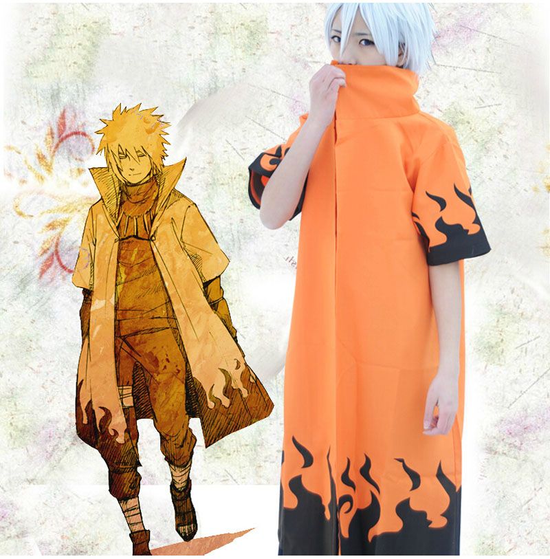 Gran venta! Anime Naruto Cosplay Disfraz NARUTO Uzumaki 6º Hokage Cosplay  Capa Ropa Traje Unisex Robe